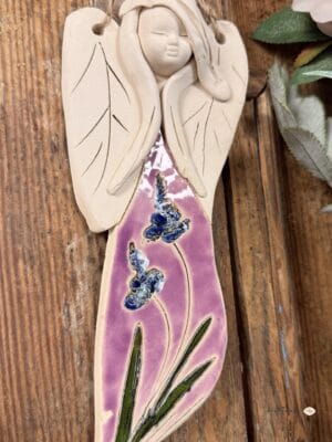 Anioł fioletowy z lawendą